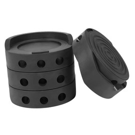 LIFKOME 4pcs Vibration Washing Machine Foot Pads Noise Cancelling Leveling Mats for Furniture Floor Protector Elevator for Washer Dryer Refrigerator Durable Rubber Design