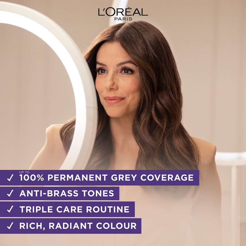 L'Oréal Paris Excellence Cool Crème Permanent Hair Dye, Radiant At-Home