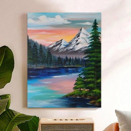 Paint by Numbers Adult Kit, DIY Landscape Adult Paint by Number Kits, Acrylic Paint by Numbers for Gifts and Home Decor 16x20 Inch