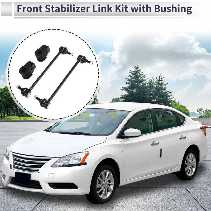 RATCHROLL Front Stabilizer Bar Links with 2 Pcs Bushing for