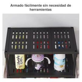 Rack multiusos repisas Estanteria Rack Anaquel Organizador Cocina Repisas 4 Niveles