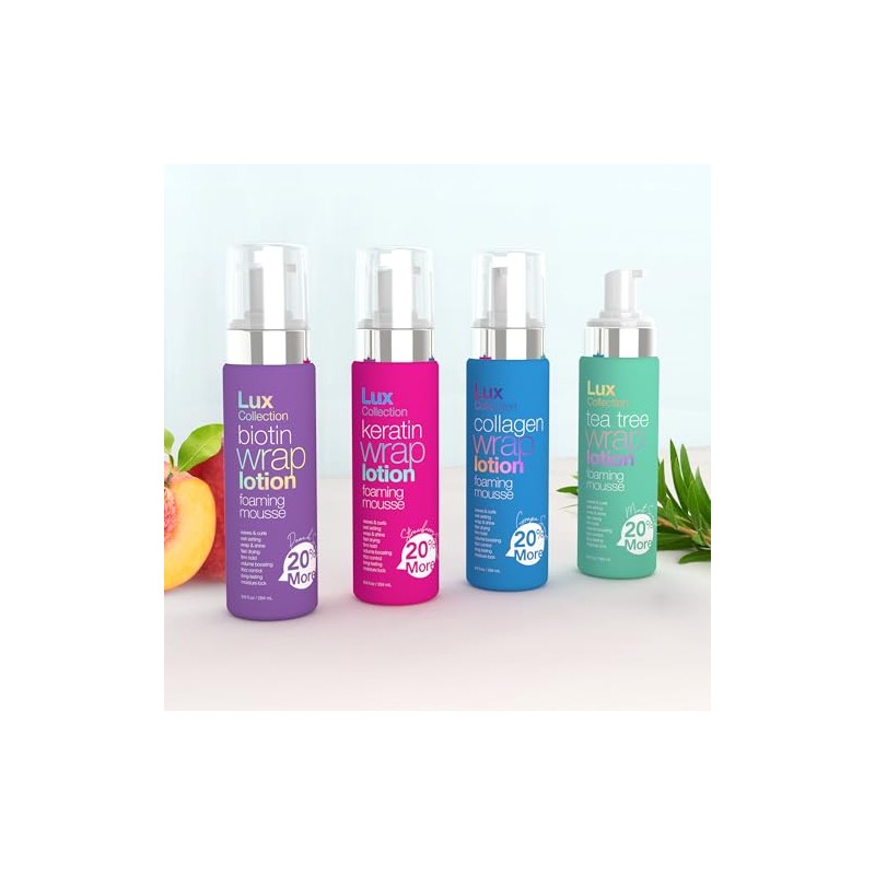 Lux Collection Keratin Wrapping Foam Lotion Wave Curl Wet Setting