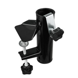 Cunguv Umbrella Clamp Stand Holder Outdoor Heavy Duty Umbrella Mount Clip Black
