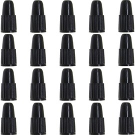 OUGER Presta Valve Caps Black,Plastic Bike Dust Caps Tire - Bicycle Presta/French Valve stem Cover for MTB Mountain/Road Bikes, Bike Accessories,Outdoors(20 Pack)