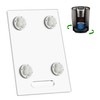 YJNBEST Appliance Slider 360° Rolling Tray for Coffee Maker Acrylic
