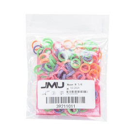 JMU Neon Orthodontic Rubber Bands 1/4 Inch Heavy 100 pack 6.5oz Intraoral Elastic Bands Latex Free Dental Rubber Bands Made in USA