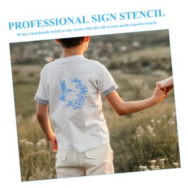 CORHAD 4 Sheets Gauze Material Delicate Pattern Design Reusable Stencil for DIY Art Projects