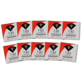 CAFEC Coffee Paper Filter by Flow Rate | Medium Flow Rate | CUP4 Dark Roast Coffee Filter for Pour Over | Natural White | Made in Japan | CUP 4 | V60 02 | 400 Count | 10 Packs of 40 Sheets| DC4-40W