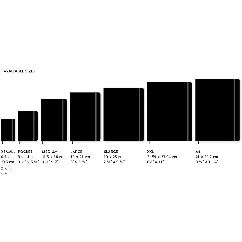 Moleskine Classic Plain Paper Notebook - Soft Cover and Elastic