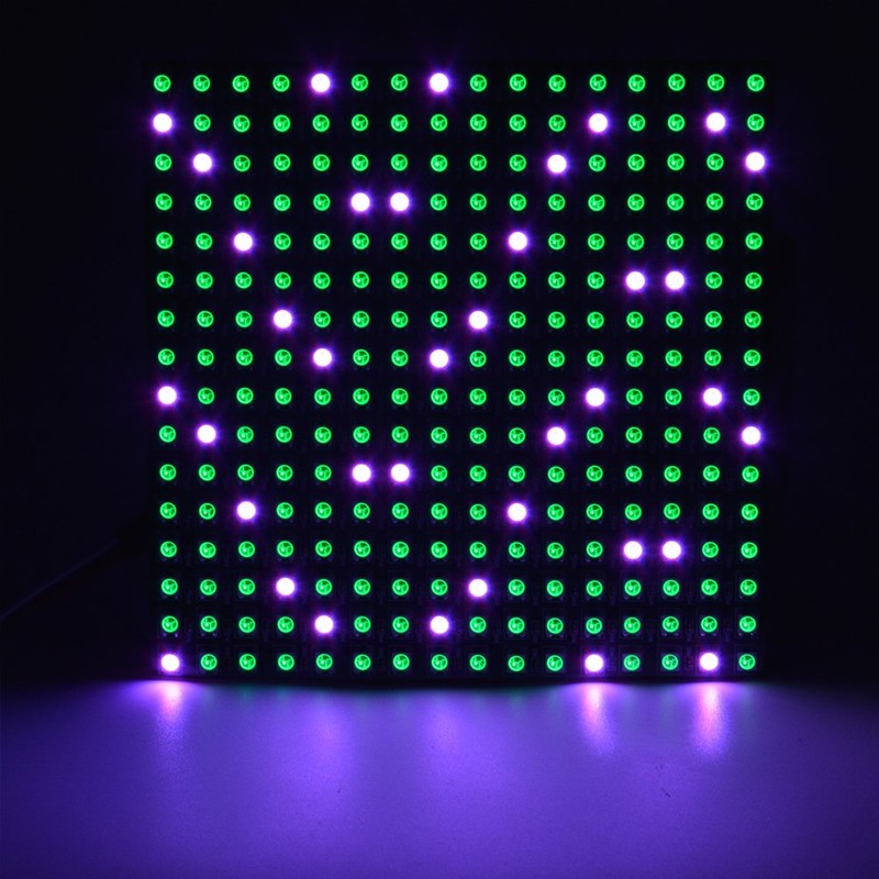 WESIRI - Matriz LED de 16 x 16 pulgadas, 256