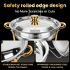 PTASYGK Chafing Dishes for Buffet 4 Pack 5QT Gold SS