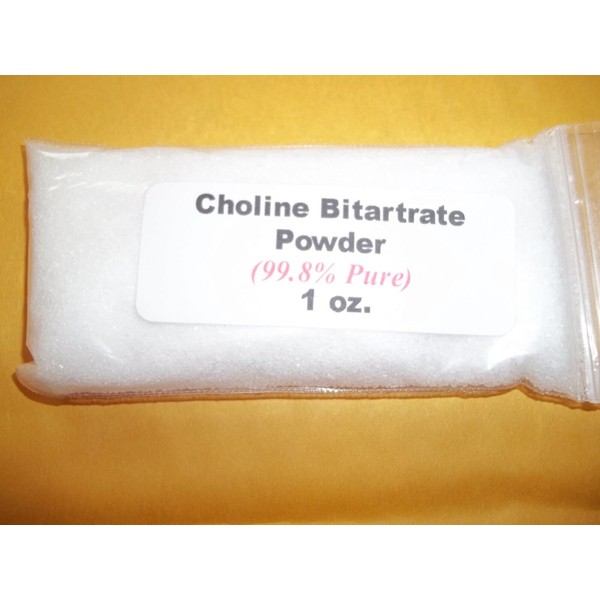 Choline Bitartrate 1 oz. Choline Bitartrate Powder (99.8% Pure)
