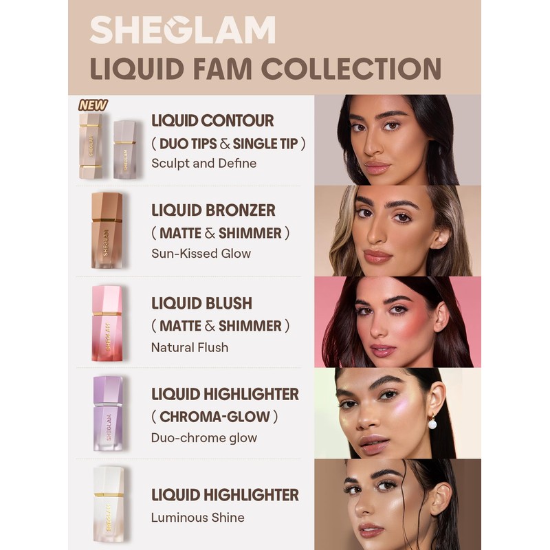 SHEGLAM Precision Sculpt Liquid Contour Duo-Carob Chip