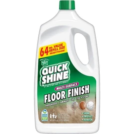 Quick Shine Multi Surface Floor Finish 64oz | Cleaner & Polish to use on Hardwood, Laminate, Luxury Vinyl Plank LVT, Tile & Stone | Safer Choice w/Clean Shine Technology | Shine-Protect-Refresh