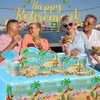 Tropical Retirement Party Decorations,142pcs Retirement Decorations Tableware Set Include Aloha