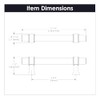 Hickory Hardware 1 Pack Solid Core Kitchen Cabinet Pulls, Luxury