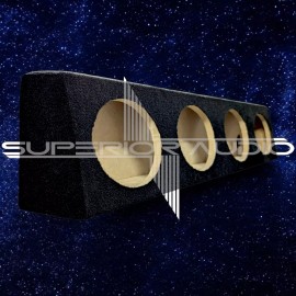 Superior Audio 4 x 6x9 High Quality Enclosure, 4 Hole Angled MDF & Carpet Structure