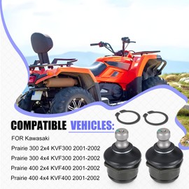 2Pcs Front Lower A Arm Ball Joint for Kawasaki Prairie 300 400 KVF300 KVF400 2001-2002 59266-1115
