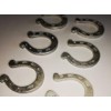 6 Handmade Edible Lucky Silver Horseshoes, Cupcake Sugarpaste Decorations by
