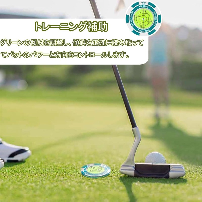 Golf Marker Magnetic Putting Guide Round Bubble Level Level High