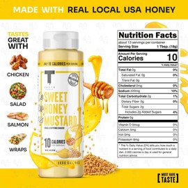 Taste Flavor Co. Grilling, Dipping Sauce and Marinade, Great Tasting, Low-Calorie Sauces, Keto Friendly, No Oils (5 Pack, Sweet Honey Mustard)