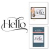 Spellbinders Hello Betterpress Plate, Metal, ONE