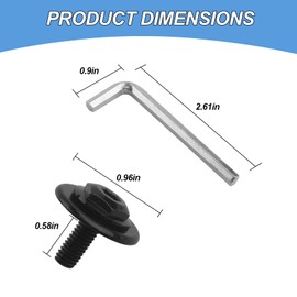 Screw Man RW9157 Replacement Fastening Kit, Screw and Allen Key Fit for Rockwell Sonicrafter RK5100K Through RK5108K RK5112K RK2514K2 Oscillating Multitool