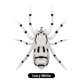 RIKIMARU Floating Fishing Lures Soft Bait Simulation Spider seawater and Fresh Water Suitable for a Variety of Fish(Ivory White, 1/4oz-1pcs)