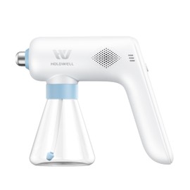 Mini Disinfection Fogger, Stainless Steel Nozzle, Better Grip Comfort, 6.1oz Cordless Electric Sanitizer Atomizer, Blue Light Nano Spray Gun for Place Cleaning/High-Touch Item Contactless Sanitization