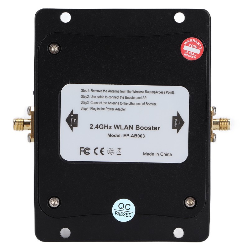 WiFi Range Extender Black Spiral Fan Shaped Wireless Signal Amplifier