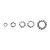Fafeicy Pack of 700 M3/M4/M5/M6/M8 Serrated Washers Galvanised Locking Washers