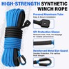 HOKINETY Synthetic Winch Rope Kit - 1/4" x 50' 10000