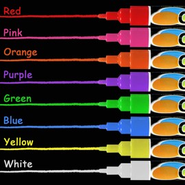 SMOOTHERPRO Liquid Chalk Marker 8 Colors Set 3mm Colorful Highlight Blackboard Markers for Acrylic Board, Chalkboard, Calendar, Chalk Art