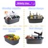 Hioffice Cleaning Caddy Organizer with Handle,Plastic Cleaning Supplies Basket,Shower Caddy/Storage