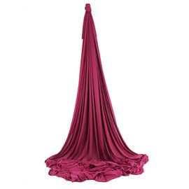 Wellsem Deluxe 5.5 Yard x 3 Yard Pilates & Aerial Yoga Hammock Silk Fabric for Bodybuilding (Wine)