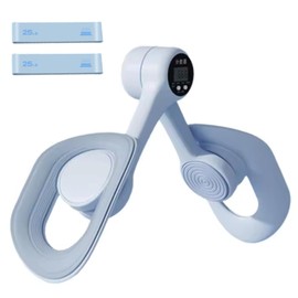 HuijXanqor Legs Pelvis Trainer, Inner Thigh Muscle Exerciser and Leg Strength Trainer with Counter and Resistance Bands for Home Use