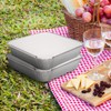 Homeshopa Aluminium Foil Trays with Lids, Disposable Tin Foil Containers,
