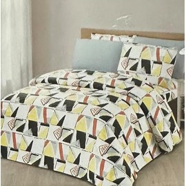 Bella Home Bamboo 1800 BH Decor 6 PC Queen Luxurious Bed Sheet Set, Deep Pockets 16"" Wrinkle Free Cooling Sheets Machine Washable Hotel Bedding Ultra Soft (Taxi), 6pcQ242