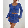Bsubseach Crochet Coverups for Women Two Piece Swimsuit Cover Up