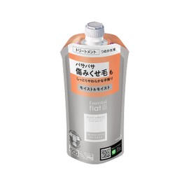 Flat Essential Flat Moist & Moist Treatment, Dull Hair, Wavy Hair, Ends, Gathers Together, Straight Hair, Formulated with Straightening Ingredients (Hair Styling Ingredient), Refill, 11.8 fl oz (340 ml), Refreshing Floral Scent