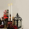 Homemory 15 inches Real Wax Flameless Taper Candles with Remote