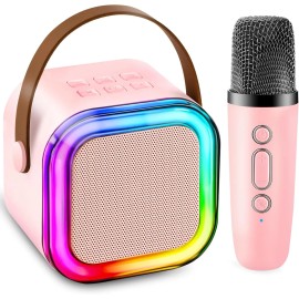 Kids Karaoke Machine Toys For Girls Beauty Set Kids 3 4 5 6 7 8 9 10 11 Years Age Old Cool Gift Xmas