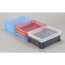 TRUSCO TSK-6TM Skeleton Color Container, 2.3 gal (6 L), Transparent