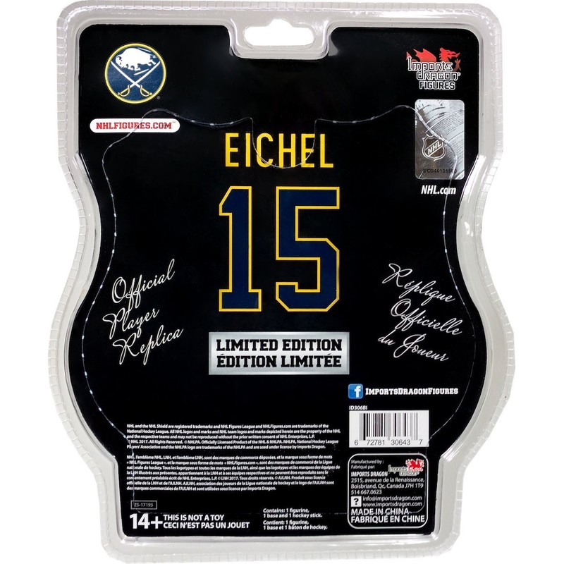 Jake Eichel 2017-18 6" Figure Imports Dragon