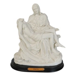 Ebros Gift Michelangelo Vatican Museum Sistine Chapel Reproduction of La Pieta Decorative Figurine 10.5" Tall Mother Mary Lamentation of Christ Crucifixion and Death Religious Sculpture