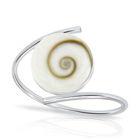 PLANETYS - 925 Sterling Silver Ring Eye of Saint Lucie - Santa Lucia - Oeil de Sainte Lucie - Shiva Eye, Sterling Silver, Eye of Santa Lucia