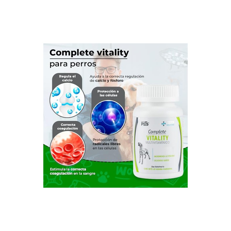 Fancy Pets MS Sumplemento para Perros Vitaliity con 60 tabletas