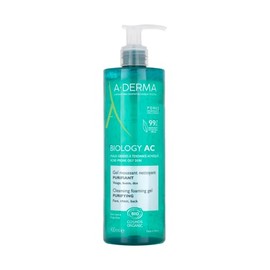A-Derma Biology Ac, Gel Limpiador Facial Espumoso, 400ml