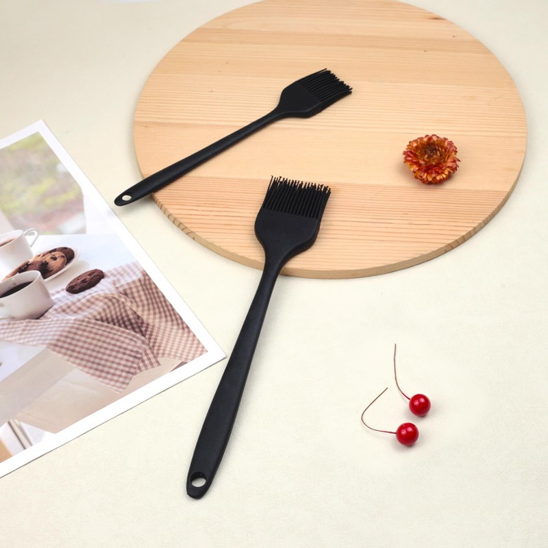 Silicone Basting and Pastry Brush Set, 2-Piece Heat-Resistant Brushes with