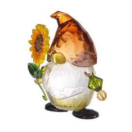 Ganz Crystal Expressions Spring Fall Sunflower Gnome Figurine
